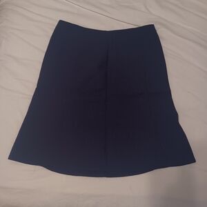 J. Crew Dark Blue A-Line Skirt Wool